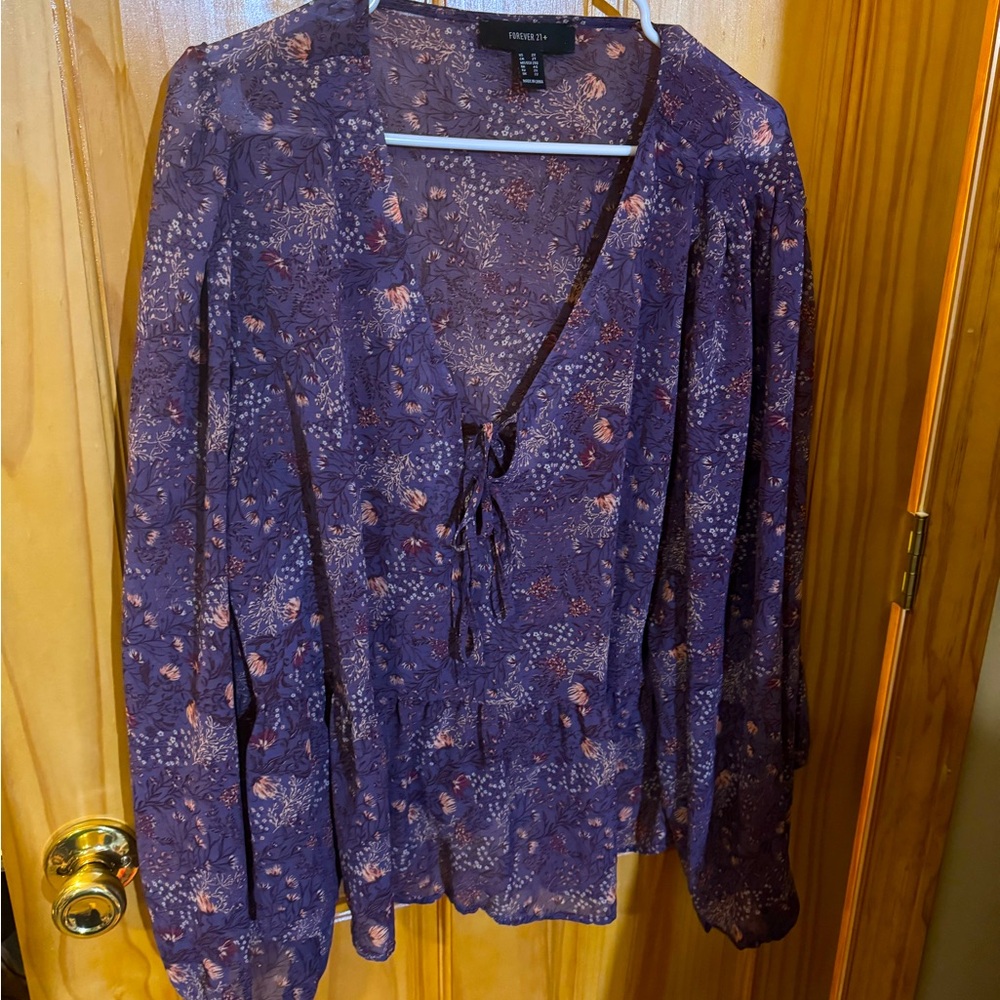 Purple peasent top